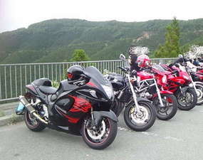 オートバイ龍神護摩山タワー