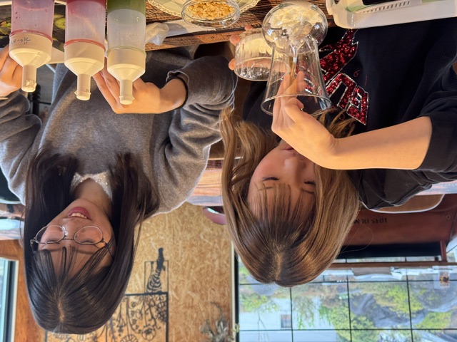 一番人気のパフェ作り